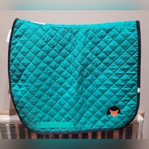 LETTIA AP SADDLE PAD Fox Hunt Embroidered Green